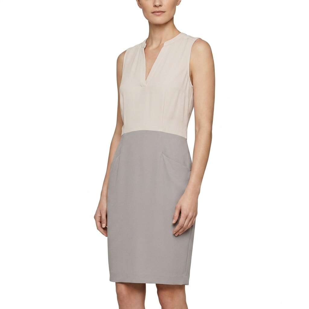 Bcbgmaxazria Beige Sheath Knee Length Dress Women Size Xs